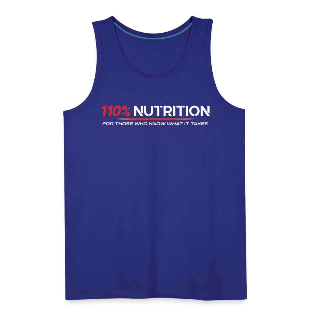 Tank Top - White Logo - royal blue