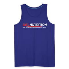 Tank Top - White Logo - royal blue