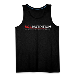 Tank Top - White Logo - charcoal grey