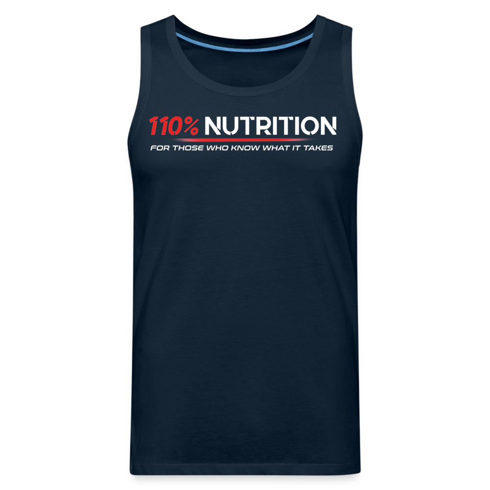 Tank Top - White Logo - deep navy