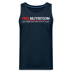 Tank Top - White Logo - deep navy