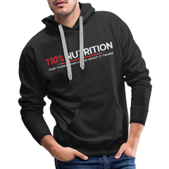 Hoodie - White Logo - black