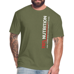 Signature T-Shirt - White Logo - heather military green