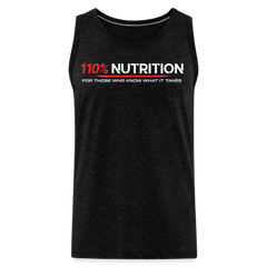 Tank Top - White Logo - charcoal grey