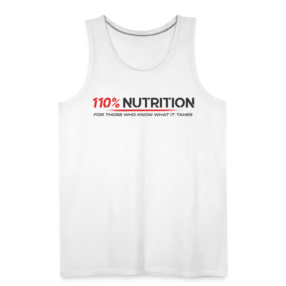 Tank Top - Black Logo - white