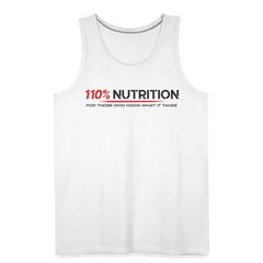 Tank Top - Black Logo - white