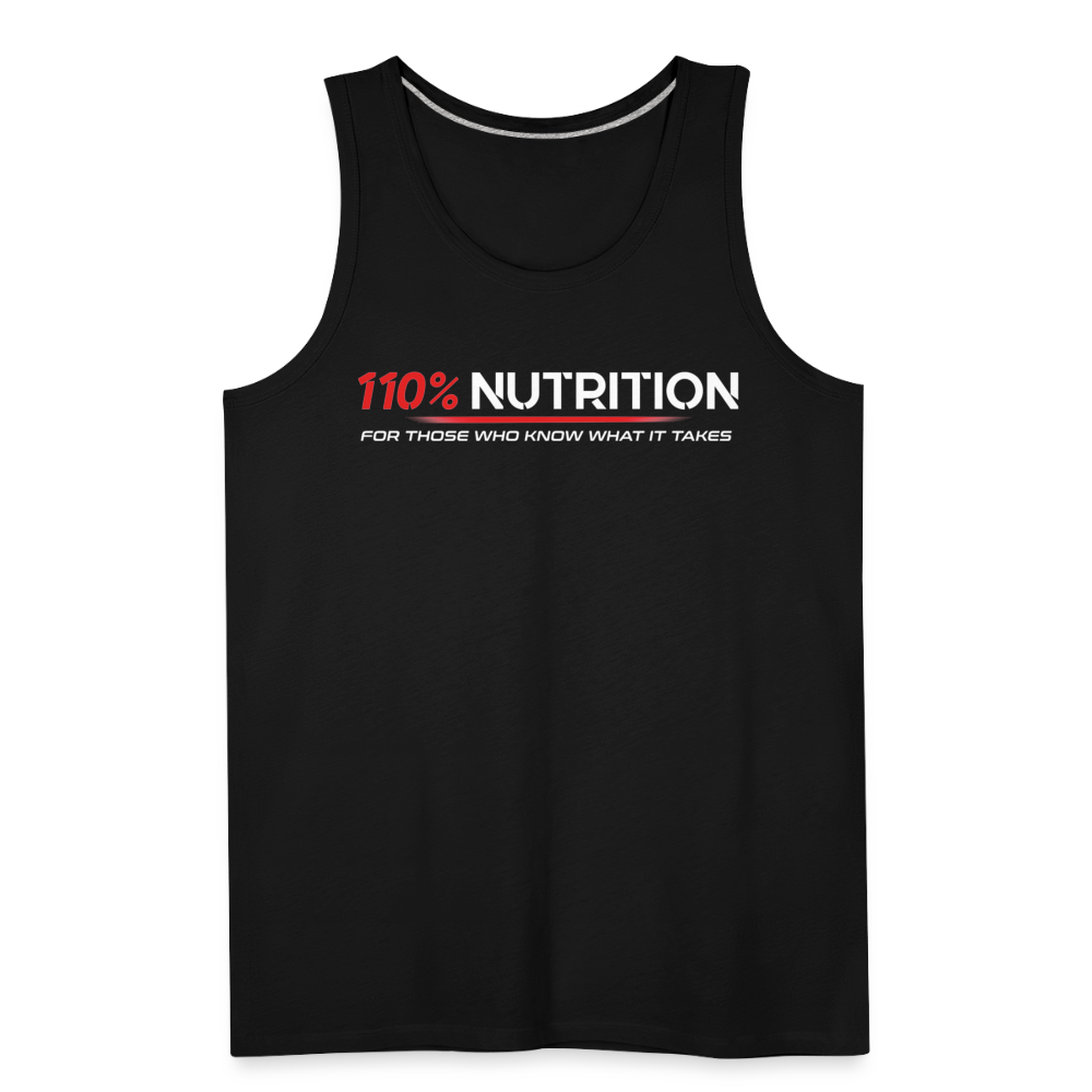 Tank Top - White Logo - black