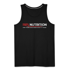 Tank Top - White Logo - black