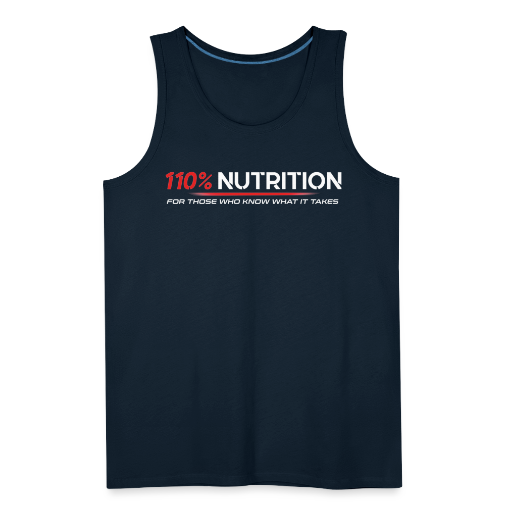 Tank Top - White Logo - deep navy