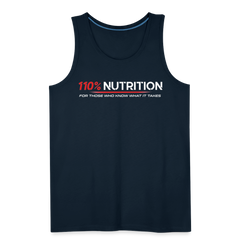 Tank Top - White Logo - deep navy