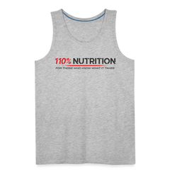 Tank Top - Black Logo - heather gray